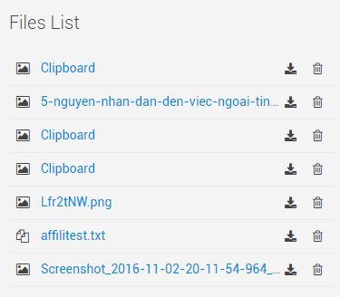 Quản lý file đính kèm